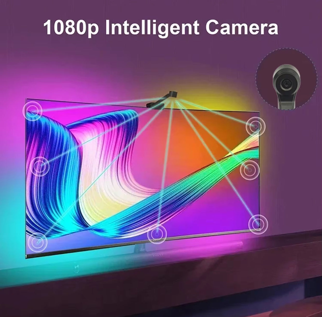 XSmart TV Backlight with (Camera Sensor) - Sync via Camera & App Control