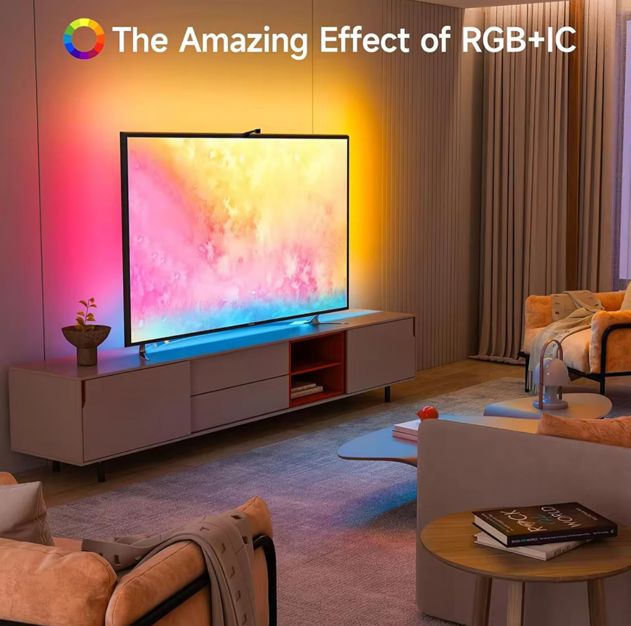 XSmart TV Backlight with (Camera Sensor) - Sync via Camera & App Control